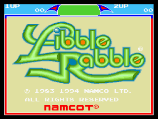 Libble Rabble title screen for Super Famicom